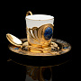 Кофейная пара "Лазуритовая". Златоуст, фотография 1. Интернет-магазин ЛАВКА ПОДАРКОВ