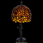 Настольная лампа из янтаря и бронзы. Высота 37 см, фотография 1. Интернет-магазин ЛАВКА ПОДАРКОВ