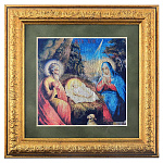 0048099/21*21-крас КАРТИНА сус.золото"Рождество Христово"1330/1340/3040(золото ж/б)паспарту 