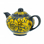 Чайник заварочный 0,4 л "Золотая кудрина". Хохлома, фотография 3. Интернет-магазин ЛАВКА ПОДАРКОВ