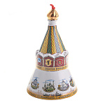  Гжель колокольчик ЗОЛОТОЕ КОЛЬЦО высрта 14 см