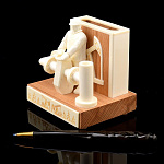 0048301 Рог лося Визитница с ручкой" (Сибур) Север 1"цевка, рог лося , эбонит