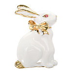 -5802 Традиции ФАБЕРЖЕ  Брошь "ЗАЯЦ"