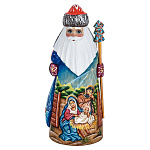 26262 Скульптура из дерева "Дед Мороз" сюжет рождество 20 см