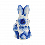 Статуэтка "Кролик с морковкой". Гжель, фотография 4. Интернет-магазин ЛАВКА ПОДАРКОВ