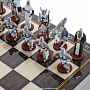 Шахматный ларец с оловянными фигурами "Ледовое побоище" 37х37 см, фотография 6. Интернет-магазин ЛАВКА ПОДАРКОВ