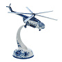 Статуэтка "Вертолет". Гжель, фотография 1. Интернет-магазин ЛАВКА ПОДАРКОВ