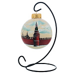 Елочный шар с ручной росписью "Москва. Кремль"