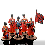 3624 Оловянная миниатюра Набор солдатиков "Конвой" (композиция из 5 фигур)