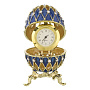Пасхальное яйцо-шкатулка с часами. Традиции Фаберже, фотография 2. Интернет-магазин ЛАВКА ПОДАРКОВ