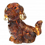 Статуэтка с янтарем "Собачка" (средняя), фотография 2. Интернет-магазин ЛАВКА ПОДАРКОВ