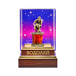 Статуэтка из янтаря и бронзы "Знак Зодиака Водолей"