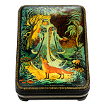 0065086-15*10 Лаковая миниатюра Палех Шкатулка "СНЕГУРОЧКА" Громов