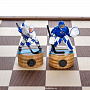 Шахматы с металлическими фигурами "Хоккей. Динамо" 50х50 см, фотография 5. Интернет-магазин ЛАВКА ПОДАРКОВ