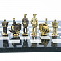 Шахматы из камня и бронзы "Железнодорожные" 40х40 см, фотография 3. Интернет-магазин ЛАВКА ПОДАРКОВ