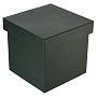 Подарочная упаковка из экокожи темно-зеленая 16х16х16 см, фотография 1. Интернет-магазин ЛАВКА ПОДАРКОВ