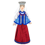 200608 Кукла Девичий праздничный костюм к.19-н.20 века Вологодская губерния 0208/014