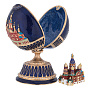 Пасхальное яйцо-шкатулка "Храм Василия Блаженного". Традиции Фаберже, фотография 3. Интернет-магазин ЛАВКА ПОДАРКОВ