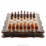 Шахматы из карельской березы с фигурами из янтаря, фотография 5. Интернет-магазин ЛАВКА ПОДАРКОВ