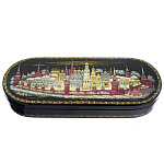 0048170/24*8см Шкатулка лаковая миниатюра Холуй"Московский Кремль"6,6