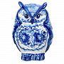 Скульптура "Филин". Гжель, фотография 5. Интернет-магазин ЛАВКА ПОДАРКОВ