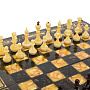 Шахматы с янтарными фигурами "Арабески-Марин" 56х56 см, фотография 3. Интернет-магазин ЛАВКА ПОДАРКОВ