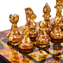 Шахматы с инкрустацией и фигурами из янтаря 30х30 см, фотография 6. Интернет-магазин ЛАВКА ПОДАРКОВ