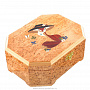 Деревянная шкатулка из карельской березы инкрустированная, фотография 2. Интернет-магазин ЛАВКА ПОДАРКОВ