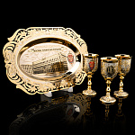 Питейный набор на 3 персоны "ФСБ". Златоуст