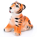 /цветной Гжель Символ года "ТИГРЕНОК ВАСЬКА" в г/к   001878