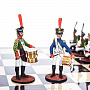 Шахматный ларец с оловянными фигурами "Бородино" 37х37 см, фотография 3. Интернет-магазин ЛАВКА ПОДАРКОВ
