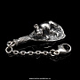 Брелок серебряный "Мышь на венике", фотография 1. Интернет-магазин ЛАВКА ПОДАРКОВ