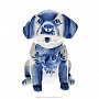 Фарфоровая статуэтка "Собака барбос". Гжель, фотография 2. Интернет-магазин ЛАВКА ПОДАРКОВ