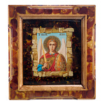 Икона янтарная "Архангел Михаил" 24х26 см