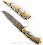 АРХИВ6994  -227-А Златоуст НОЖ охотничий П/З, авт. Аверкин О.В. в П/У (ПНизд 6692)