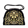 Сумка "Виктория". Черная с золотой вышивкой, фотография 1. Интернет-магазин ЛАВКА ПОДАРКОВ