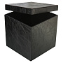 Подарочная упаковка из экокожи черная 25х25х25 см, фотография 2. Интернет-магазин ЛАВКА ПОДАРКОВ