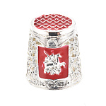 0037755 Сувенир НАПЕРСТОК"МОСКВА. Скань" (металл)  эмаль