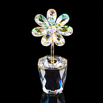 Сувенир из хрусталя "Цветок в вазе"