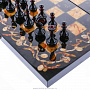 Шахматы с инкрустацией и фигурами из янтаря "Олива" 56х56 см, фотография 7. Интернет-магазин ЛАВКА ПОДАРКОВ