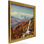 Картина янтарная "Водопад в горах" 60х80 см, фотография 7. Интернет-магазин ЛАВКА ПОДАРКОВ