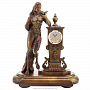 Деревянные резные часы "Девушка с книгой". Высота 71,5 см, фотография 1. Интернет-магазин ЛАВКА ПОДАРКОВ