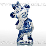 0026917 Гжель ИКОНА В КИОТЕ "Петр и Феврония" (стразы) настенная