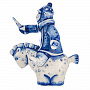 Статуэтка "Снежный конь". Гжель, фотография 2. Интернет-магазин ЛАВКА ПОДАРКОВ
