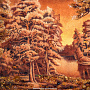 Картина янтарная "Осенний лес" 40х60 см, фотография 6. Интернет-магазин ЛАВКА ПОДАРКОВ