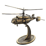 0024281 Бронза Скульптура "ВЕРТОЛЕТ КА-32" на подставке