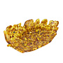 Тарелка-конфетница из янтаря "Дубовый лист", фотография 2. Интернет-магазин ЛАВКА ПОДАРКОВ