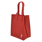 Подарочный пакет-упаковка из экокожи "Р" 18х10х23 см