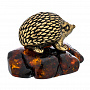 Статуэтка с янтарем "Лесной еж", фотография 4. Интернет-магазин ЛАВКА ПОДАРКОВ
