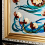 Картина янтарная "Нимфеи" 48х83 см, фотография 4. Интернет-магазин ЛАВКА ПОДАРКОВ